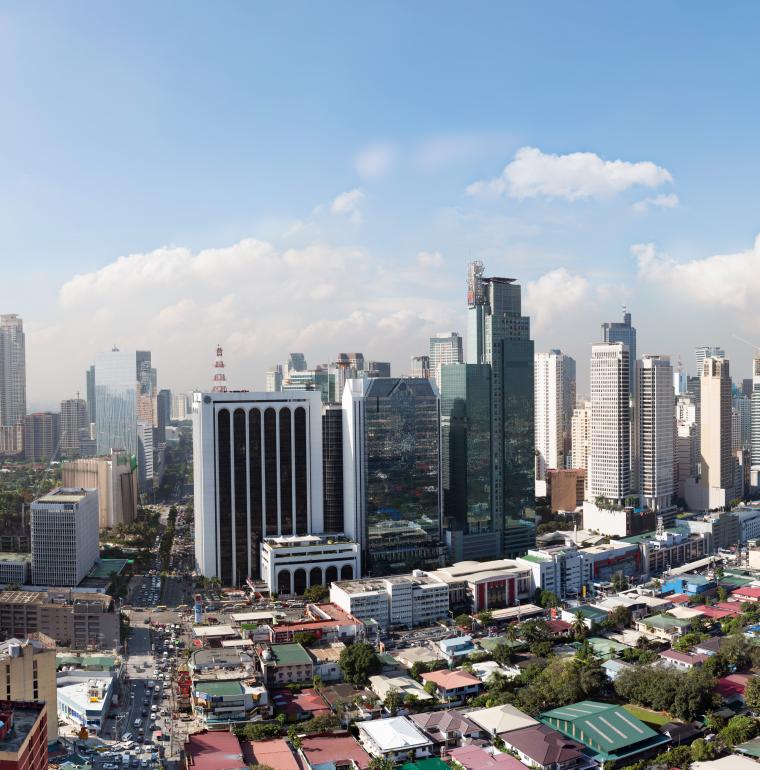 Skycrapers in Manila, Philippines