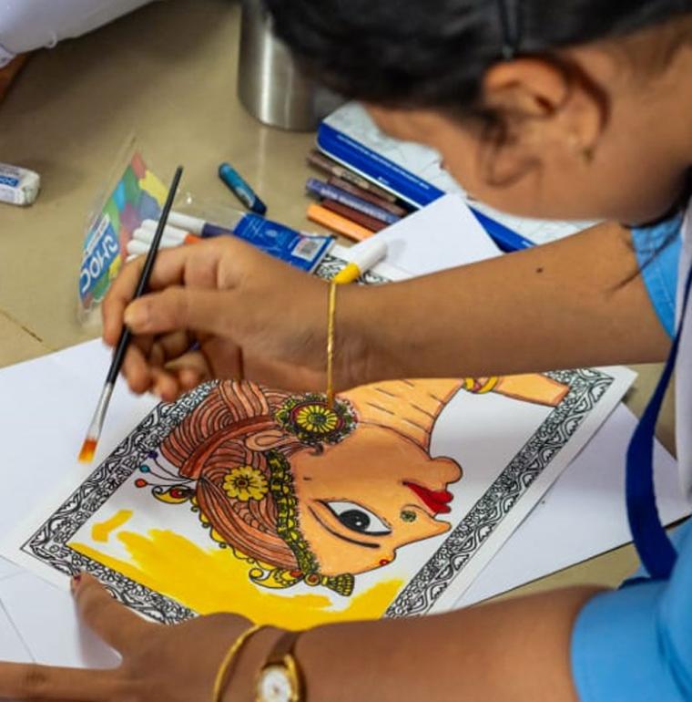 Project supported by the Metis Fund in India, arts & development